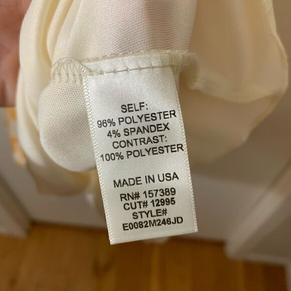 Altar’d State EUC ivory/orange floral mesh mini dress Size small - Picture 6 of 6